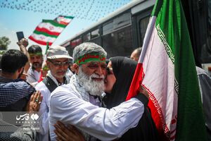 عکس/ بدرقه طولانی‌ترین کاروان پیاده کربلا از مشهدالرضا