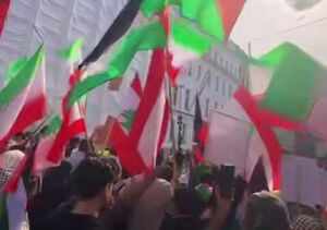فیلم/ تظاهرات مردمی حمایت از ایران در برلین