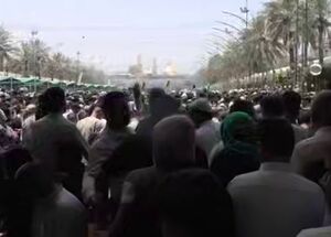 فیلم/ حال و هوای زائران کربلا در روز عرفه
