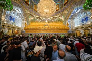 عکس/ حال و هوای اطراف ضریح امیرالمومنین در روز عید قربان
