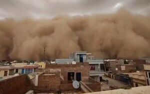 فیلم/ طوفان وحشتناک در شهر بیکانر در هند