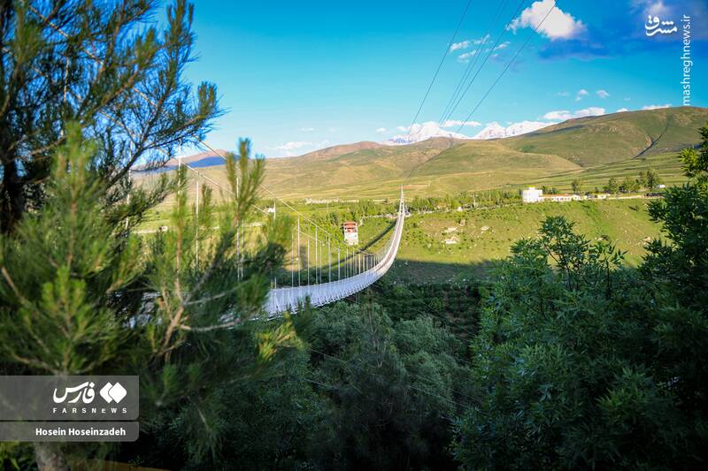 عکس/ بزرگ‌ترین پل معلق خاورمیانه