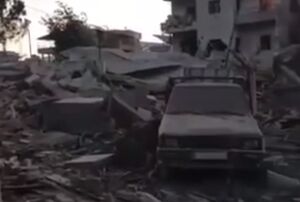 فیلم/ ویرانی گسترده شهرک دیرالزهرانی در جنوب لبنان