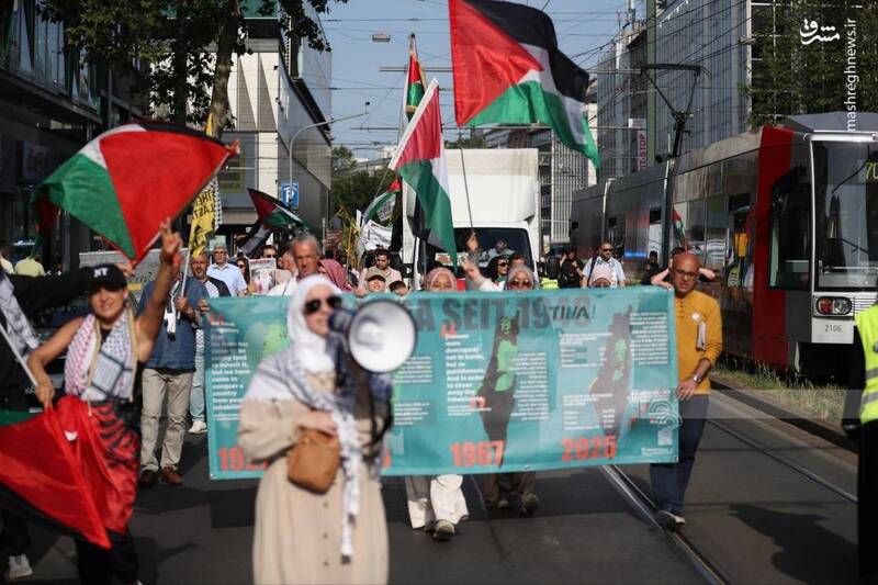 عکس/ راهپیمایی حمایت از فلسطین و مقاومت در آلمان