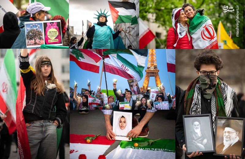 ايران،تجمعات،آمريكا،اروپا،پاريس،حضور،ميناب،تصاوير،حملات،رژيم ...