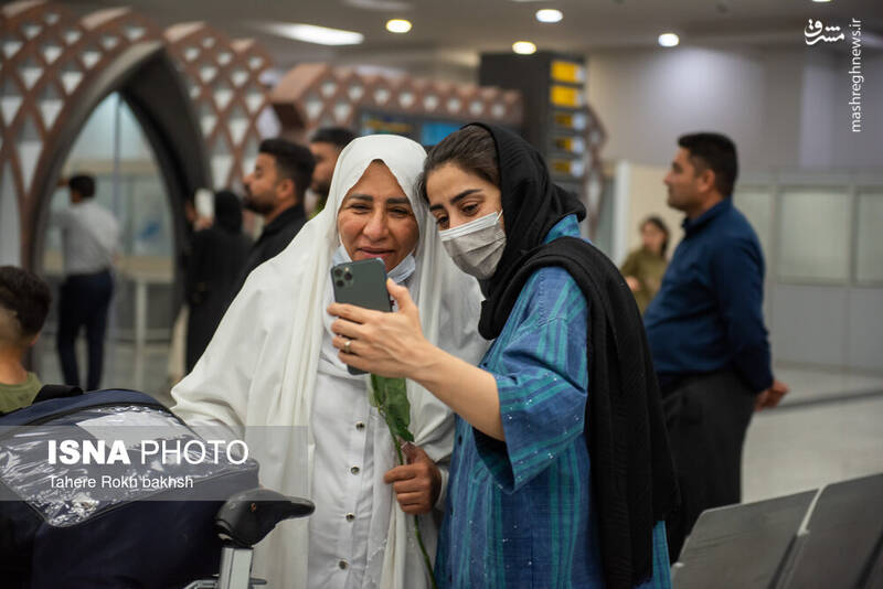 عکس/ نخستین پرواز بازگشت حجاج در شیراز