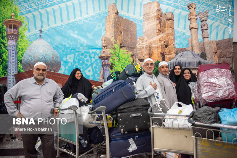 عکس/ نخستین پرواز بازگشت حجاج در شیراز