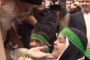 فیلم/ شیرین زبانی و ذوق دختربچه یزدی از دیدن رهبر شهید انقلاب