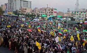 فیلم/ نوای "حیدر حیدر" در میدان انقلاب طنین انداز شد