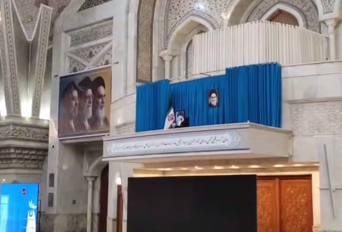 فیلم/ جایگاه خالی رهبر شهید در سی‌وهفتمین سالگرد ارتحال امام(ره)