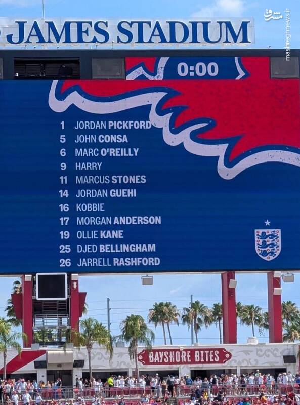 گاف میزبان جام جهانی در بازی دوستانه انگلیس- نیوزیلند +عکس