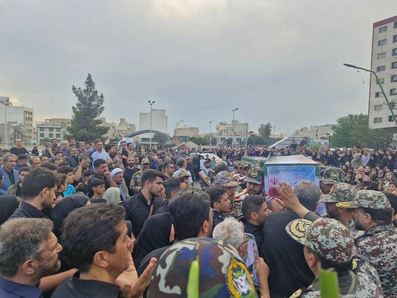 آیین تشییع دو شهید والامقام پدافند هوایی ارتش برگز