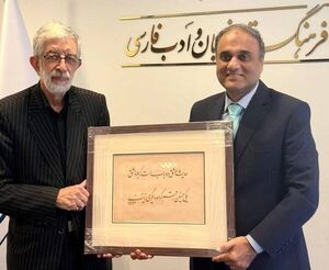 دیدار سفیر پاکستان در تهران با غلامعلی حدادعادل