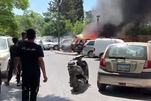 فیلم/ حمله پهپادی به صیدا و شهادت دو شهروند لبنانی
