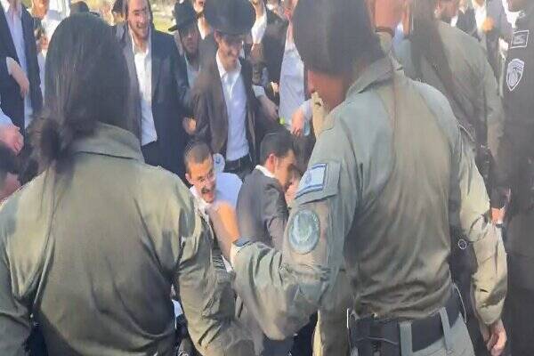 درگیری شدید حریدی‌ها با پلیس اسرائیل +فیلم