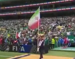 فیلم/ نمایش پرچم ایران در مراسم افتتاحیه جام جهانی ۲۰۲۶