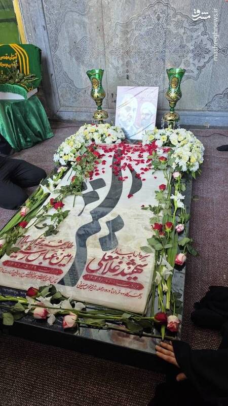 سنگ مزار شهید رشید، نو شد+ عکس