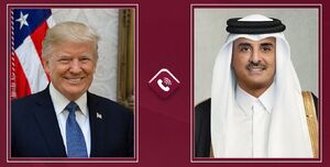 گفت و گوی امیر قطر با ترامپ درباره پیشرفت مذاکرات بین آمریکا و ایران