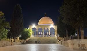 فیلم/ صدای زیبای اذان از مسجد مبارک الاقصی