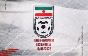 پوستر فدراسیون فوتبال ایران برای دیدار با نیوزیلند