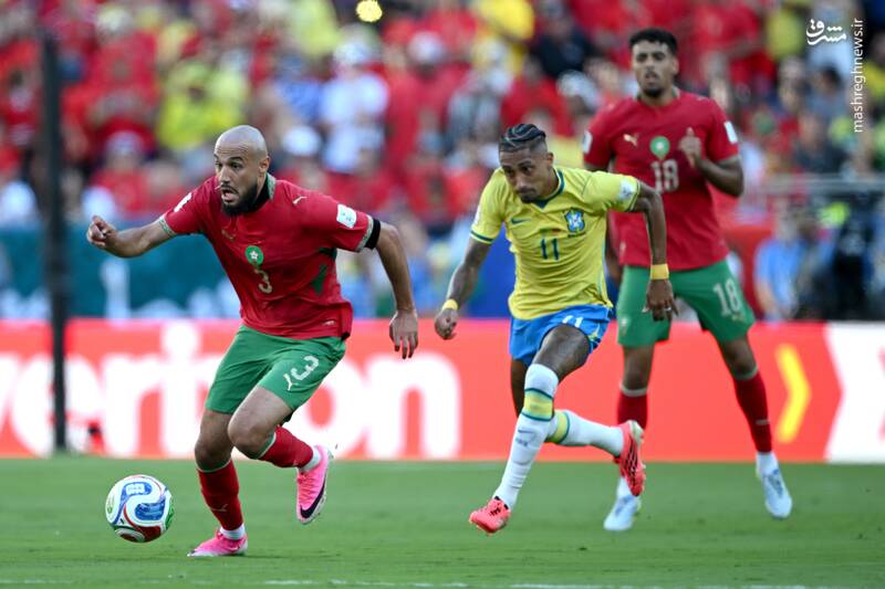 دیدار تیم های ملی برزیل و مراکش