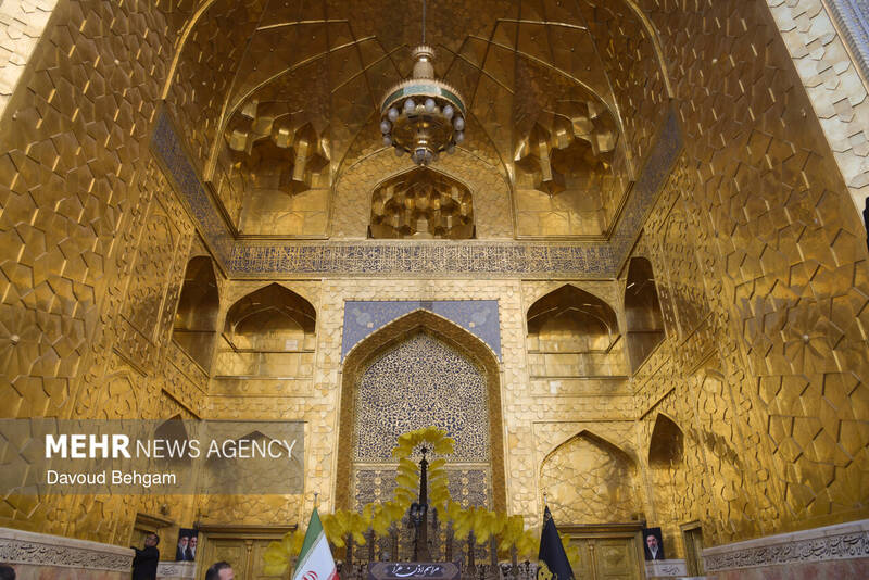 عکس/ آئین سیاهپوشان حرم مطهر امام رضا (ع)