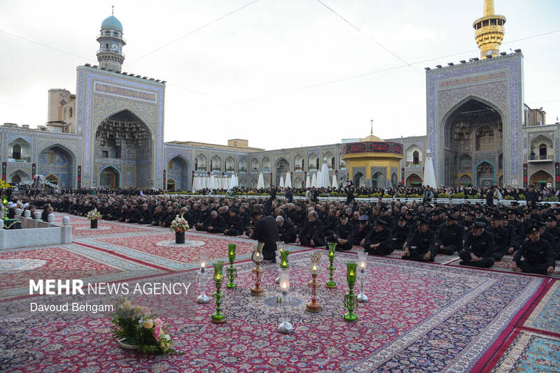 آئین سیاهپوشان حرم مطهر امام رضا (ع)