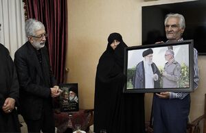 حضور حدادعادل منزل سردار شهید محمد شیرازی