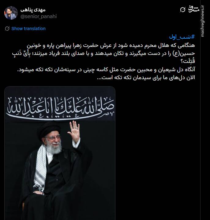 دل‌های ما برای سیدمان تکه تکه است