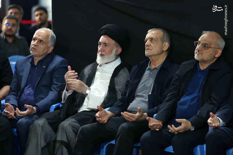 عکس/ حضور پزشکیان در آئین گرامی داشت شهدای وزارت اطلاعات