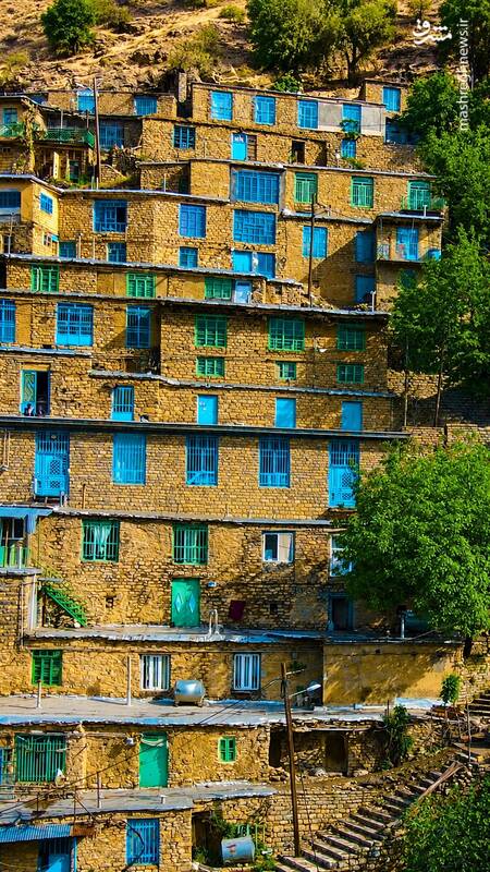 قابی زیبا از معماری بی نظیر شهر هورمان تخت کردستان