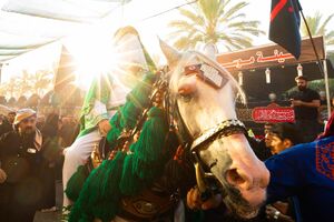 ورود نمادین کاروان امام حسین(ع) به کربلا