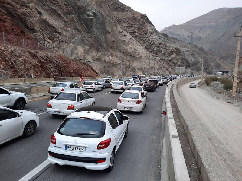 ترافيك،محدوده،فاصل،آزادراه،سنگين،جنوب،شمال،مسير