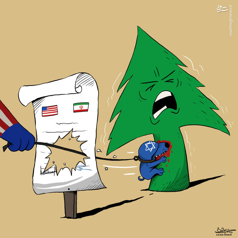 واکنش کارتونیست یمنی به حملات اخیر اسرائیل به لبنان