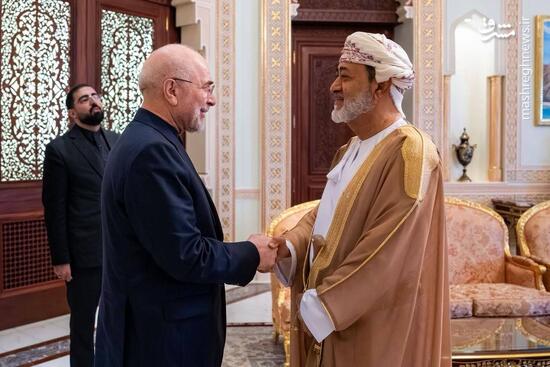دیدار قالیباف و عراقچی با سلطان عمان