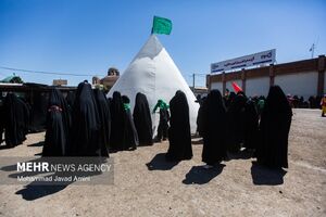 مراسم خیمه سوزان روز عاشورا در قزوین