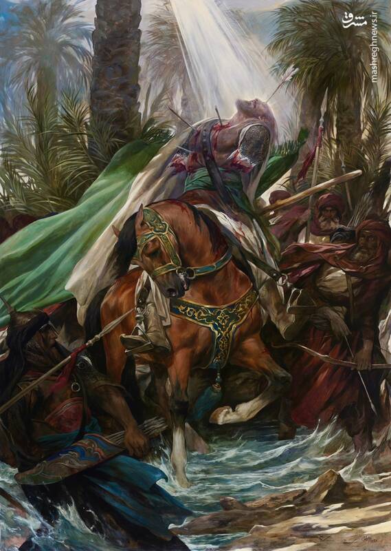 اثر جدید روح الامین که به حضرت ام البنین  تقدیم شد