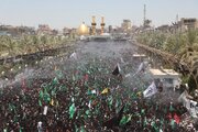 عکس/ ورود پرشور دسته طویریج به کربلا در روز عاشورا
