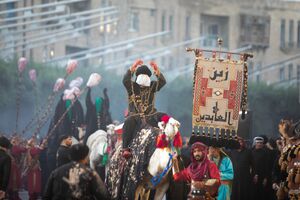 کاروان نمادین اسرای دشت کربلا