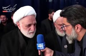 رئیس عدلیه از بغض فراق رهبر شهید جمله خود را ناقص گذاشت