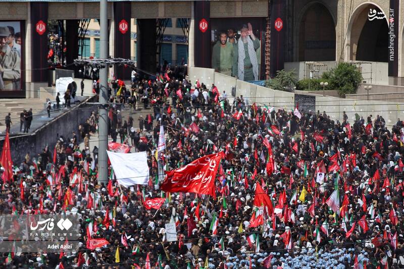 دومین روز مراسم وداع با رهبر شهید انقلاب در مصلای تهران
