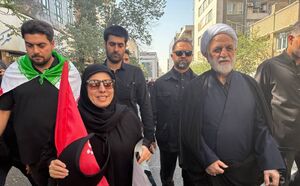حضور رئیس قوه قضائیه در مراسم تشییع قائد شهید