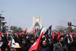 تصاویر تشییع پیکر باشکوه مطهر آقای شهید ایران در پایتخت