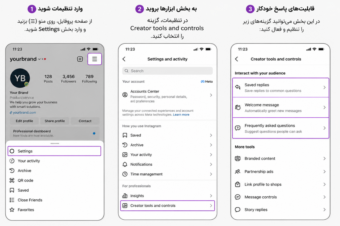 دایرکت اتوماتیک اینستاگرام کجاست؟ آموزش فعالسازی دایرکت اتوماتیک