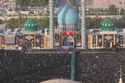 بدرقه آقای شهید ایران از حرم تا حرم؛ وداع میلیونی مردم با امام شهید در شهر کریمه اهل‌بیت (س)/ اقامه نماز بر پیکر رهبر شهید انقلاب و خانواده ایشان در مسجد مقدس جمکران +عکس و فیلم