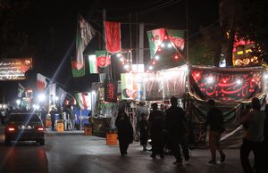میزبانی مواکب قم از عزاداران امام شهید