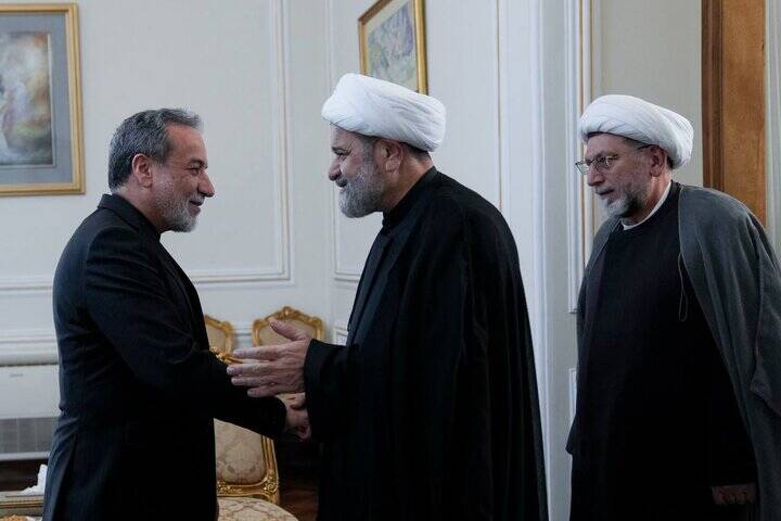 دیدار نائب رئیس مجلس اعلای اسلامی شیعیان لبنان با وزیر امور خارجه جمهوری اسلامی ایران