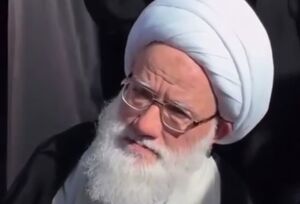حضور آیت الله یعقوبی در تشییع قائد شهید امت در نجف اشرف