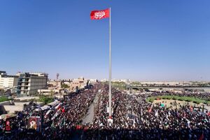 تصاویر تشییع باشکوه پیکر رهبر شهید انقلاب در نجف اشرف