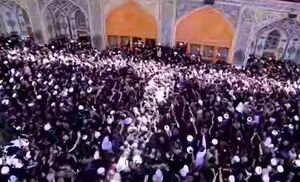 فیلم/ شعار "هیهات منا الذله" در آستان مقدس علوی